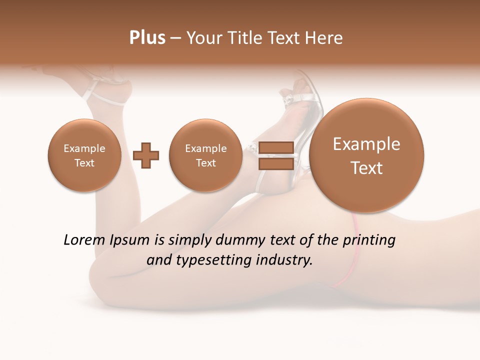 Curvy Attractive Girl PowerPoint Template