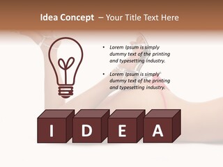 Curvy Attractive Girl PowerPoint Template