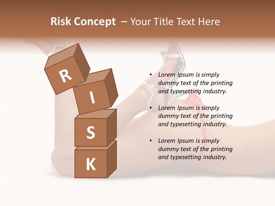 Curvy Attractive Girl PowerPoint Template