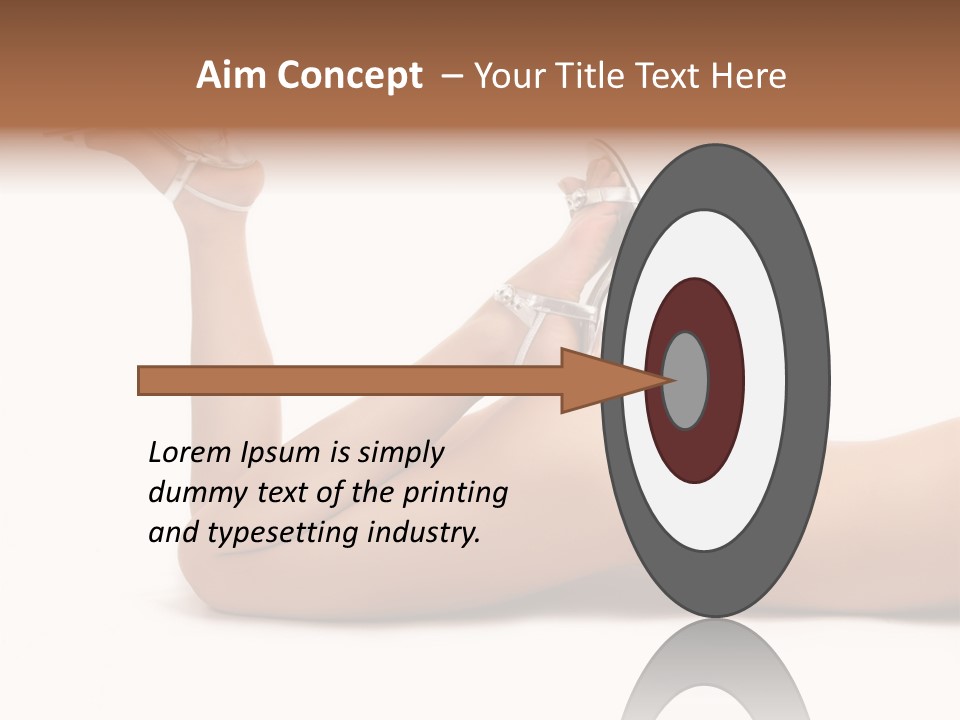 Curvy Attractive Girl PowerPoint Template
