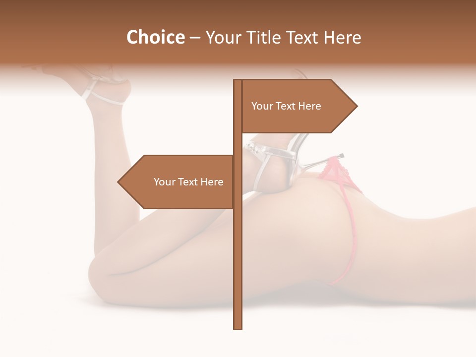 Curvy Attractive Girl PowerPoint Template