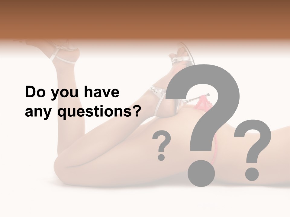 Curvy Attractive Girl PowerPoint Template