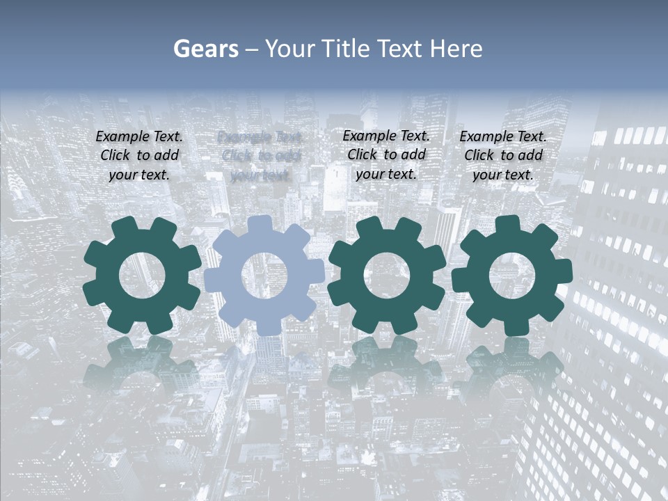 Skyscraper Exterior Light PowerPoint Template