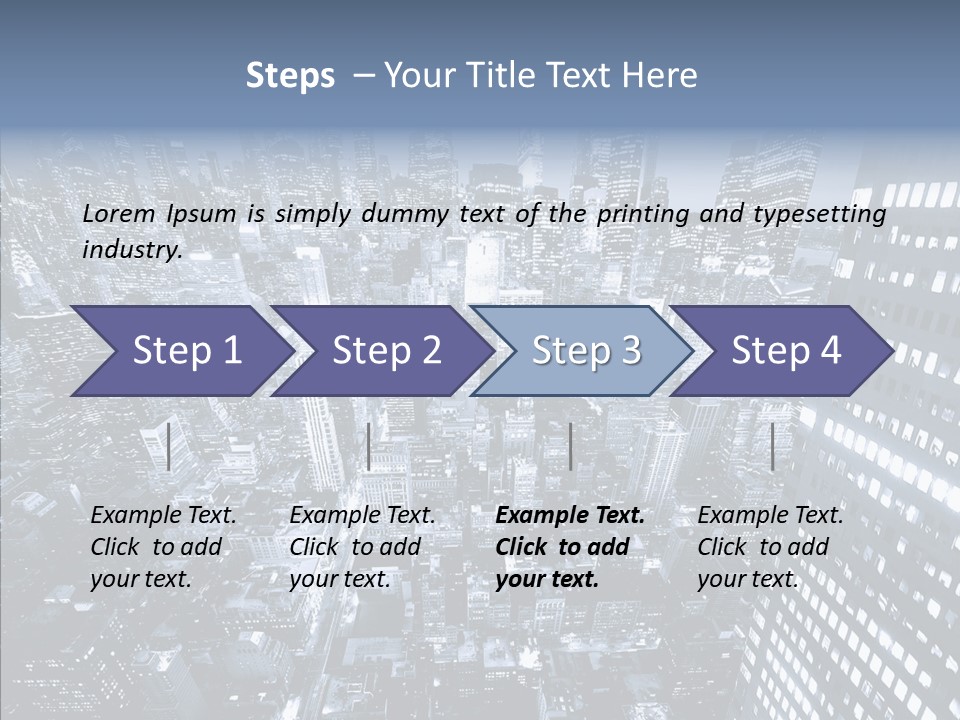 Skyscraper Exterior Light PowerPoint Template