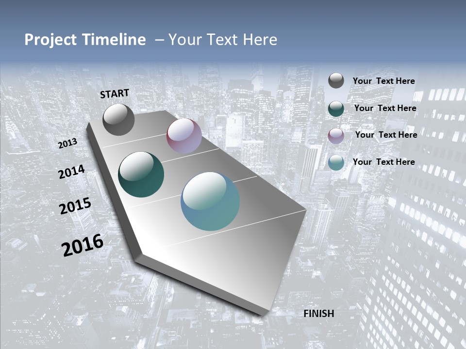 Skyscraper Exterior Light PowerPoint Template
