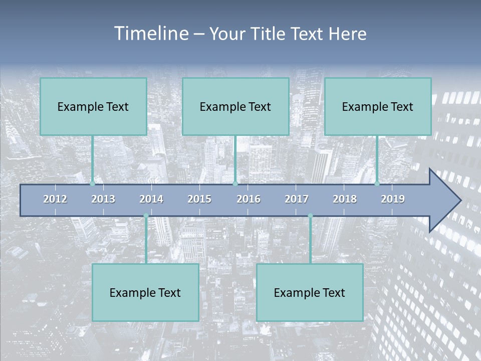 Skyscraper Exterior Light PowerPoint Template