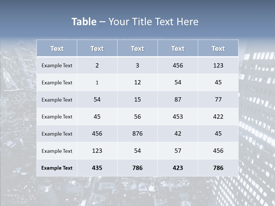Skyscraper Exterior Light PowerPoint Template