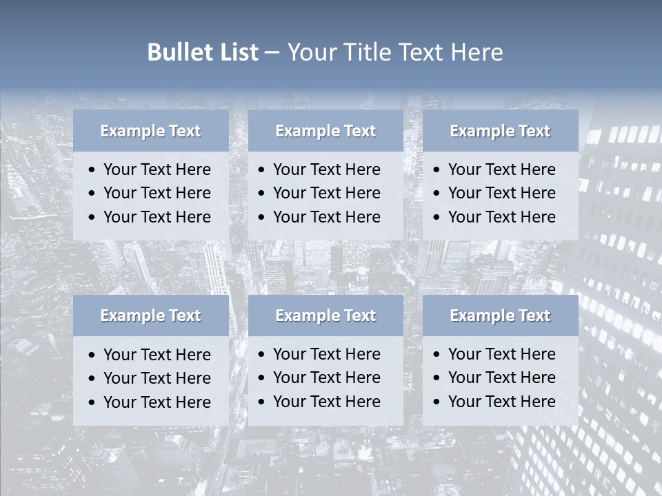 Skyscraper Exterior Light PowerPoint Template