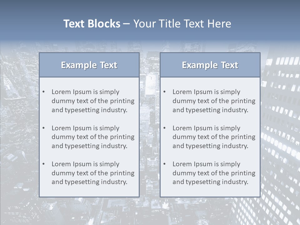 Skyscraper Exterior Light PowerPoint Template
