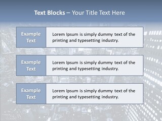 Skyscraper Exterior Light PowerPoint Template