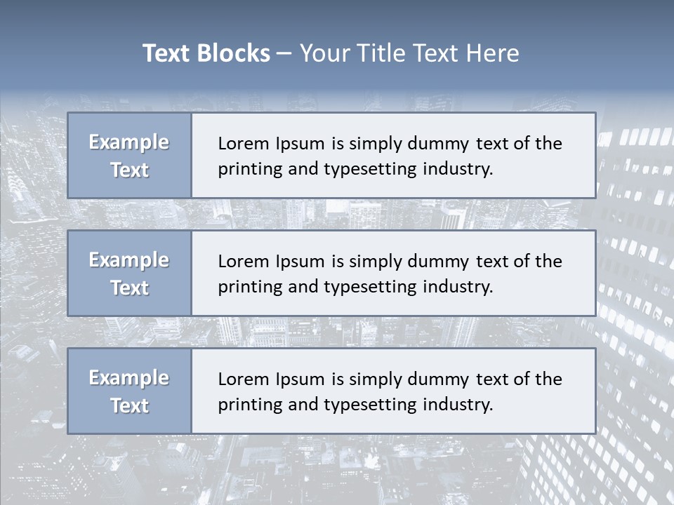 Skyscraper Exterior Light PowerPoint Template