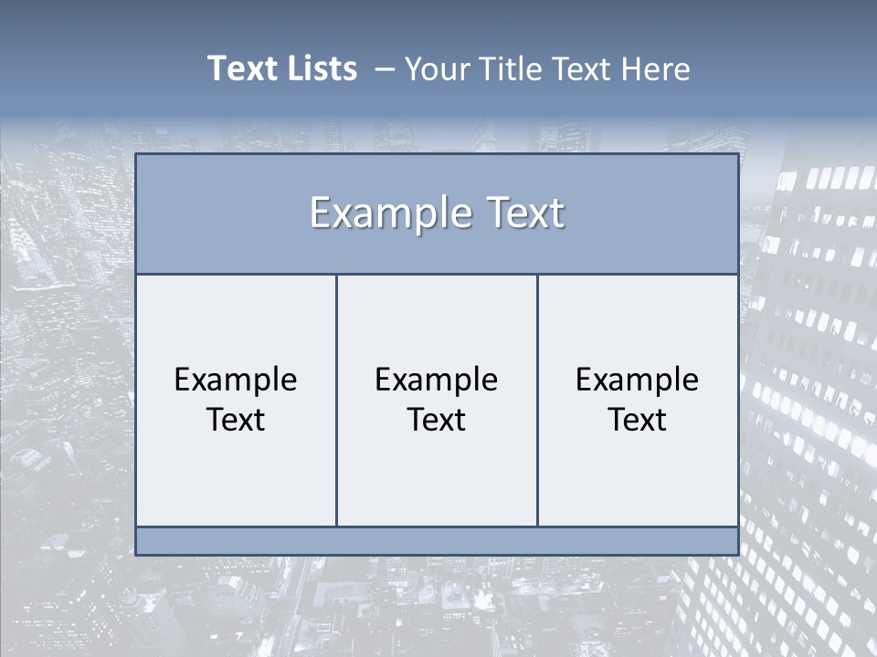 Skyscraper Exterior Light PowerPoint Template