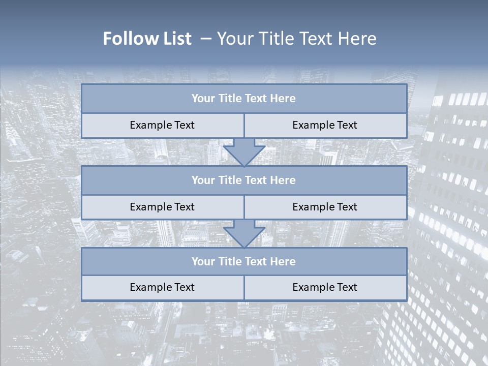 Skyscraper Exterior Light PowerPoint Template
