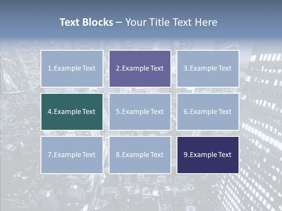 Skyscraper Exterior Light PowerPoint Template