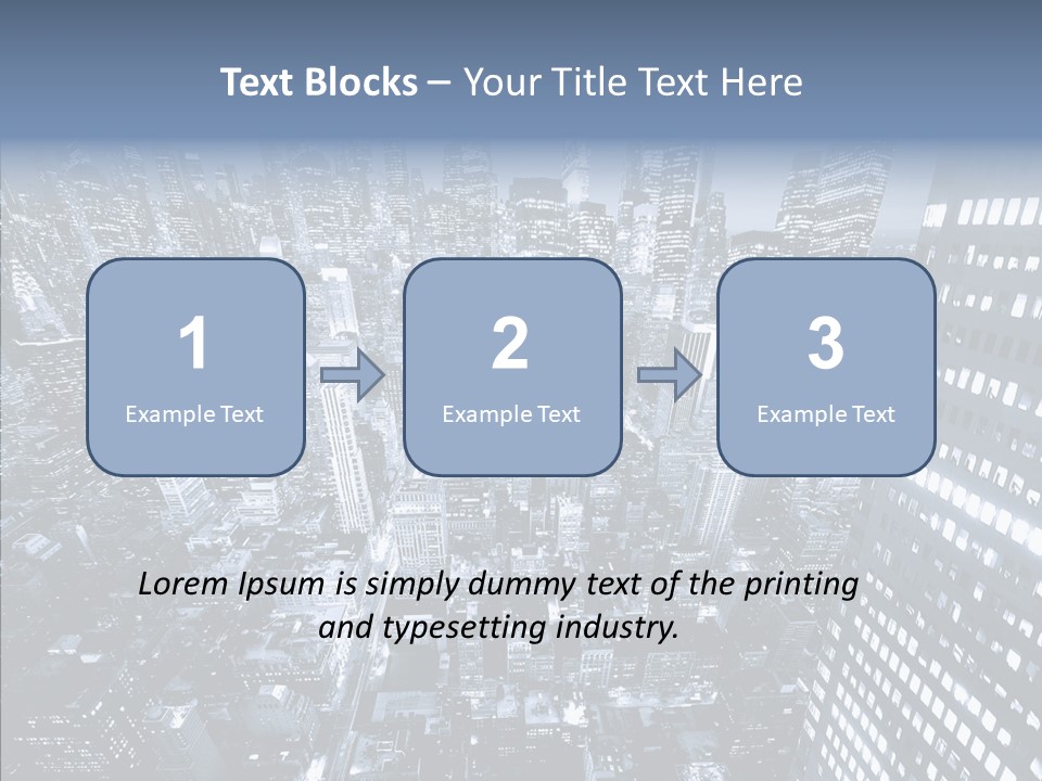 Skyscraper Exterior Light PowerPoint Template
