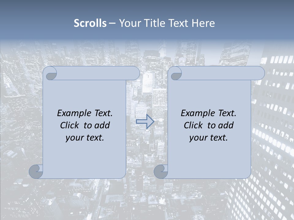 Skyscraper Exterior Light PowerPoint Template