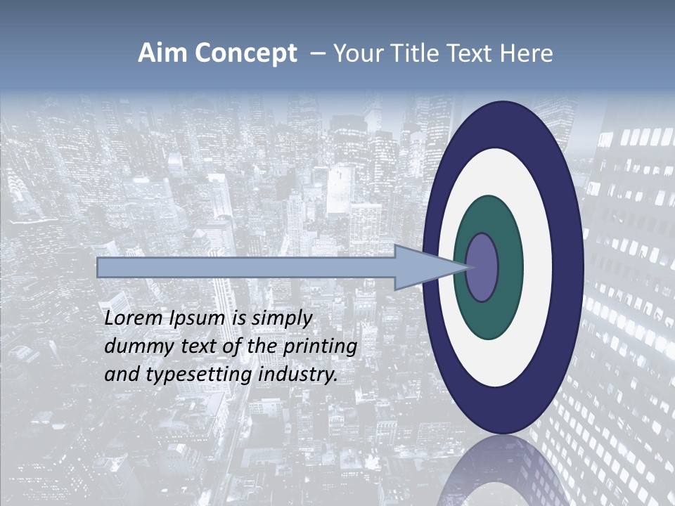 Skyscraper Exterior Light PowerPoint Template