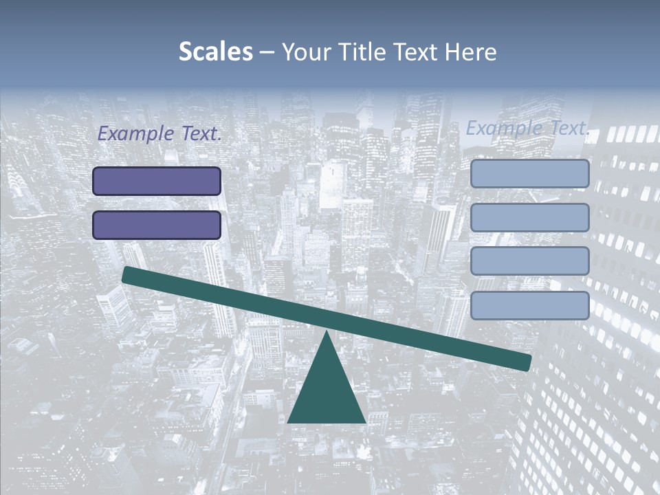 Skyscraper Exterior Light PowerPoint Template