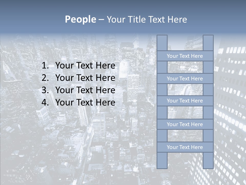 Skyscraper Exterior Light PowerPoint Template