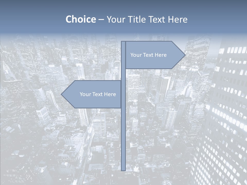 Skyscraper Exterior Light PowerPoint Template