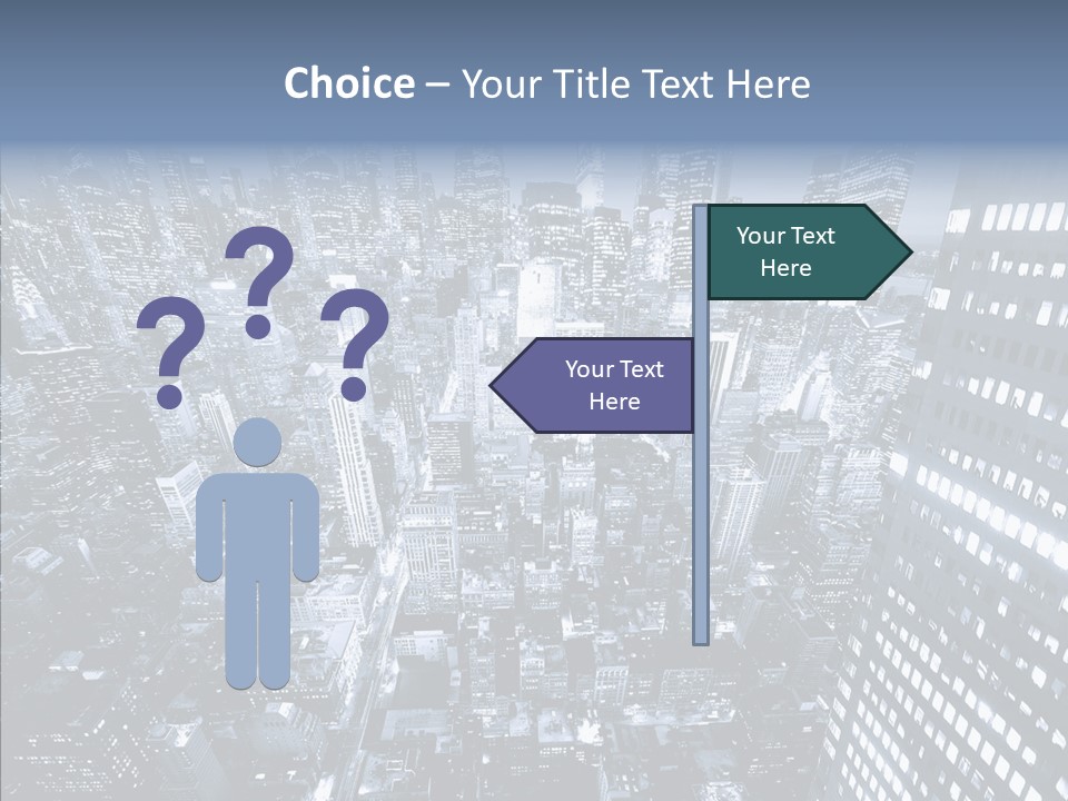 Skyscraper Exterior Light PowerPoint Template