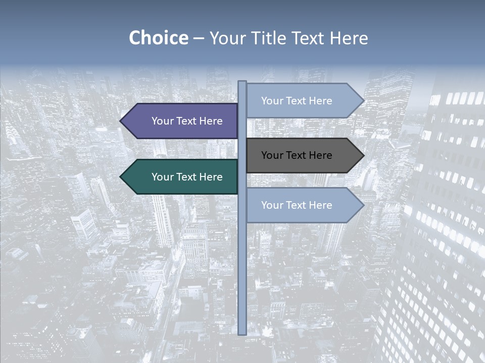 Skyscraper Exterior Light PowerPoint Template