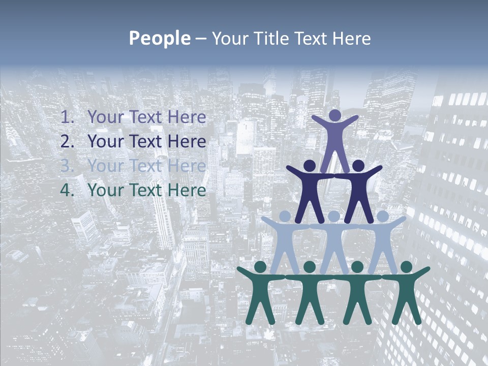 Skyscraper Exterior Light PowerPoint Template
