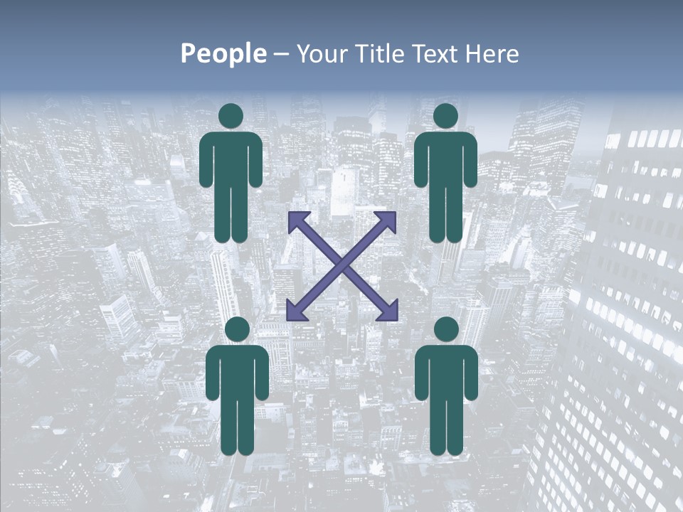 Skyscraper Exterior Light PowerPoint Template