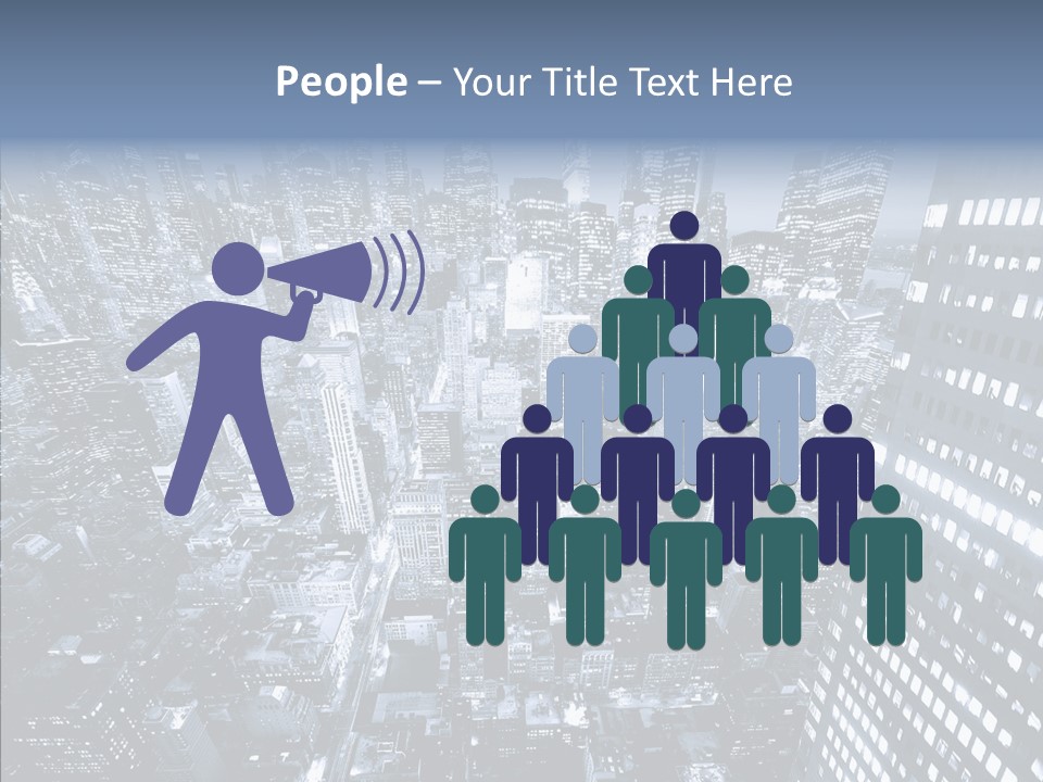 Skyscraper Exterior Light PowerPoint Template