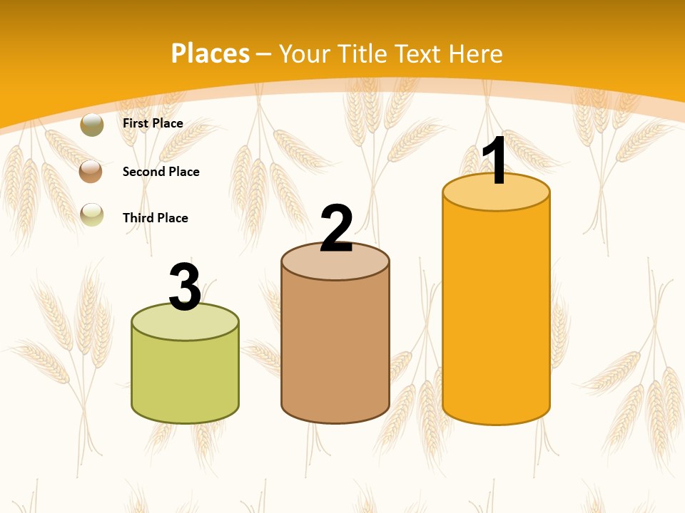 Harvesting Floral Symbol PowerPoint Template