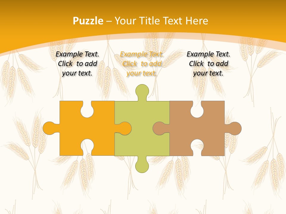 Harvesting Floral Symbol PowerPoint Template