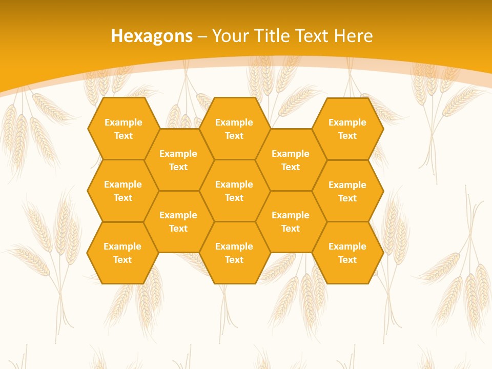 Harvesting Floral Symbol PowerPoint Template