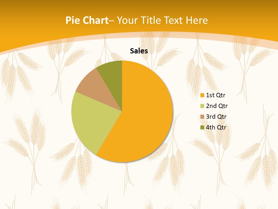 Harvesting Floral Symbol PowerPoint Template