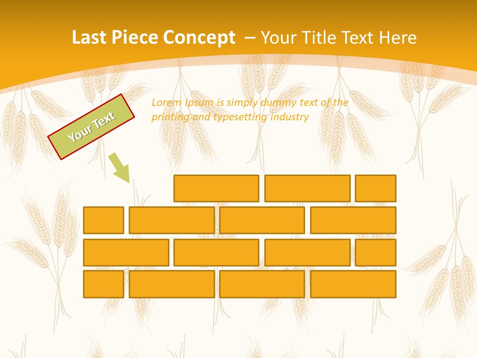 Harvesting Floral Symbol PowerPoint Template