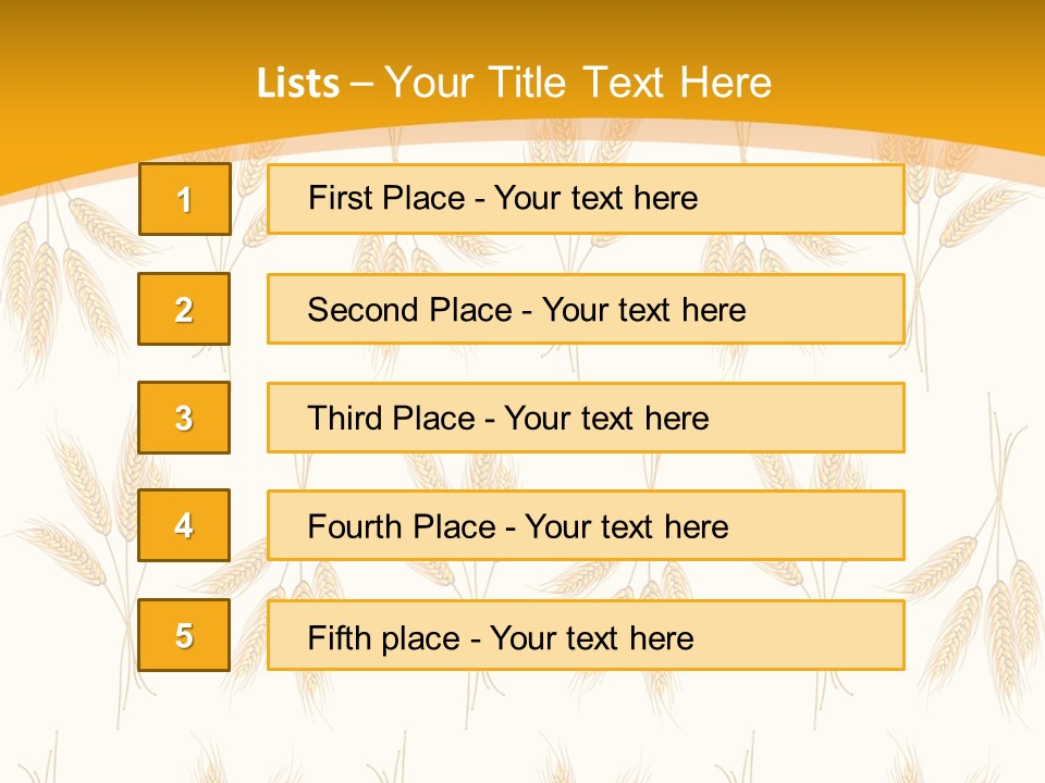 Harvesting Floral Symbol PowerPoint Template