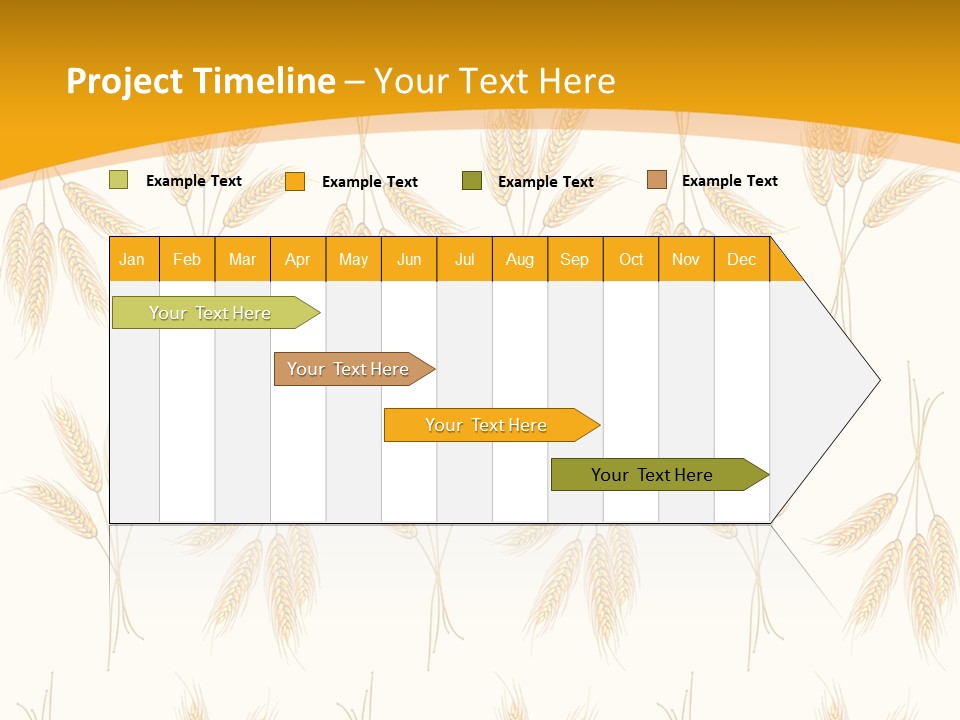 Harvesting Floral Symbol PowerPoint Template