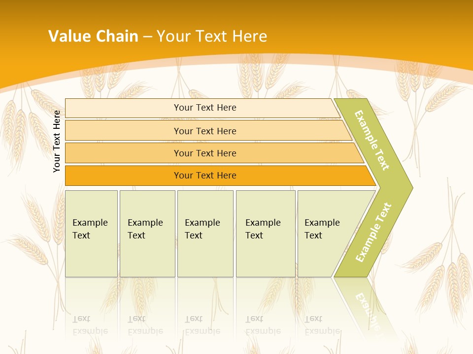 Harvesting Floral Symbol PowerPoint Template