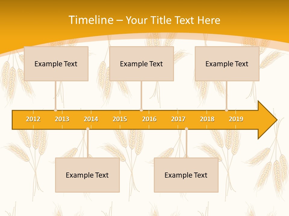 Harvesting Floral Symbol PowerPoint Template