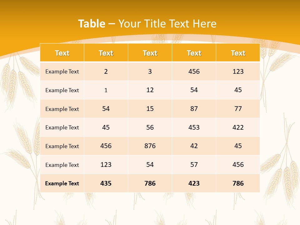 Harvesting Floral Symbol PowerPoint Template