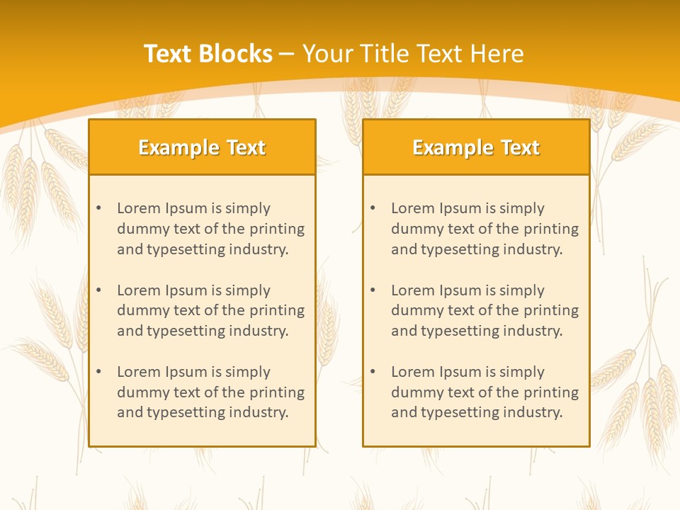 Harvesting Floral Symbol PowerPoint Template