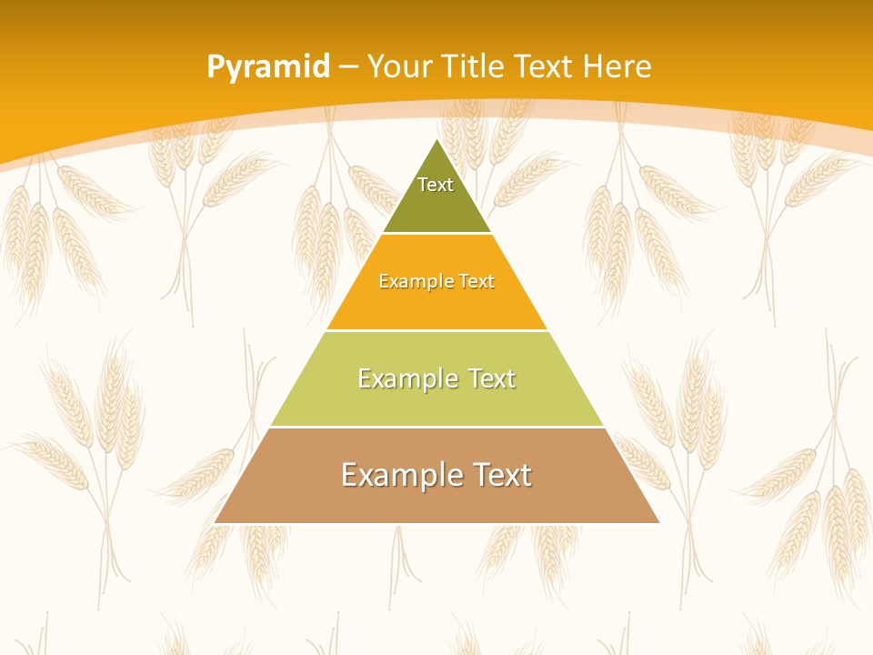 Harvesting Floral Symbol PowerPoint Template
