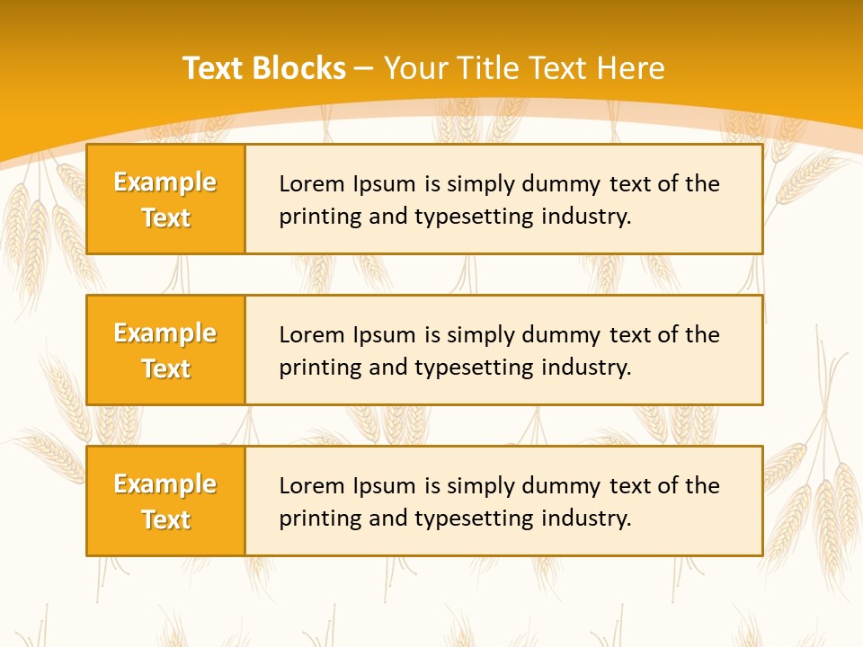 Harvesting Floral Symbol PowerPoint Template