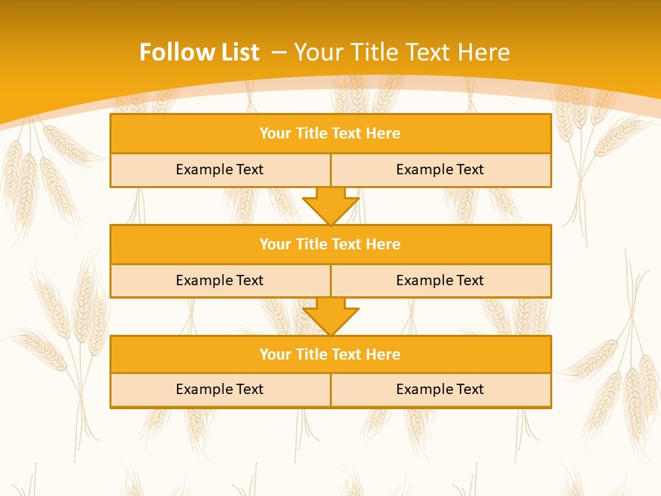 Harvesting Floral Symbol PowerPoint Template