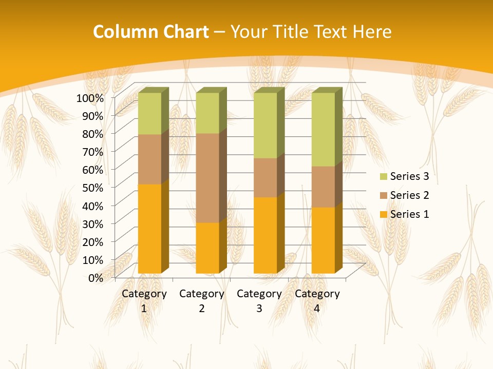 Harvesting Floral Symbol PowerPoint Template