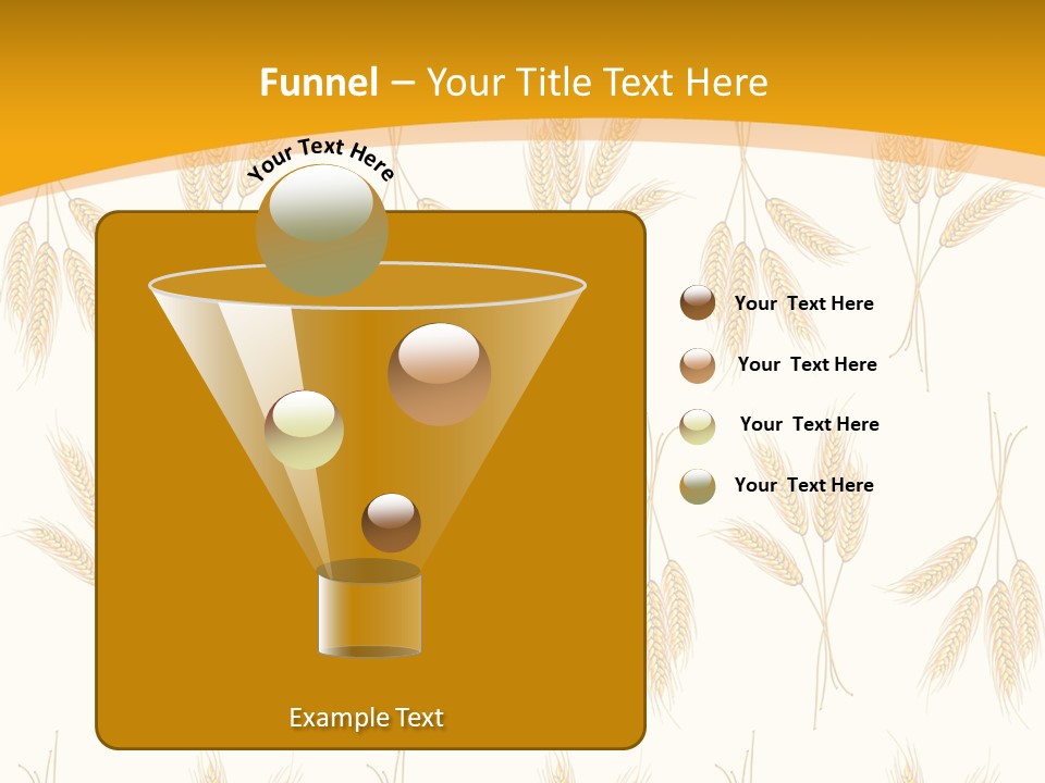 Harvesting Floral Symbol PowerPoint Template