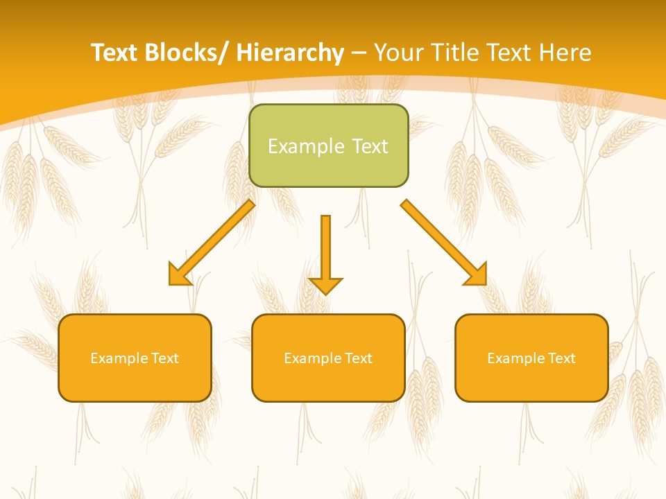 Harvesting Floral Symbol PowerPoint Template