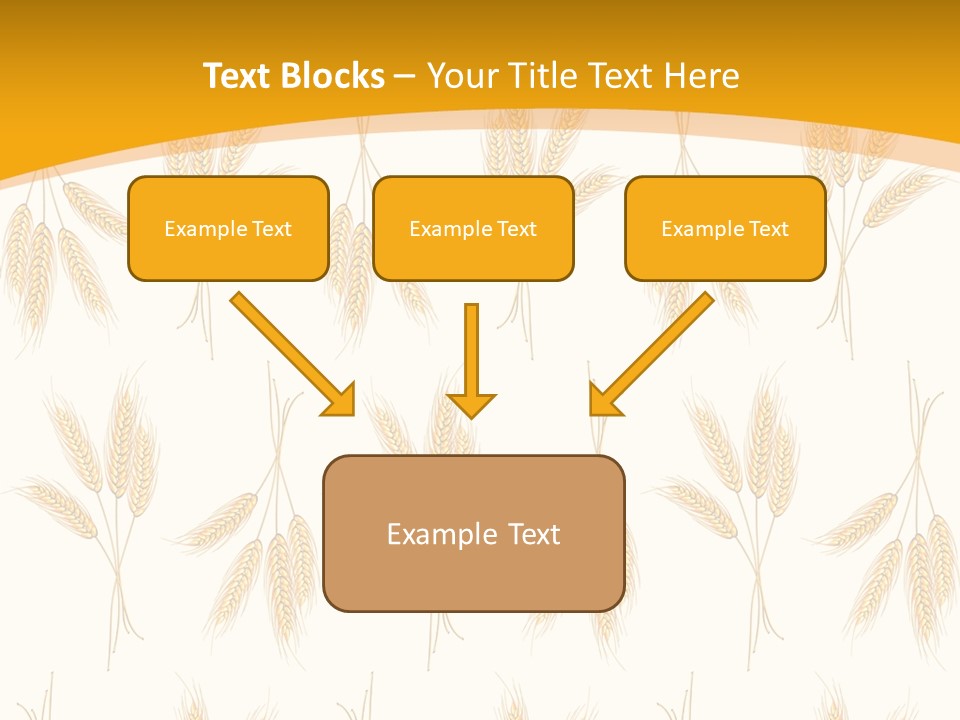 Harvesting Floral Symbol PowerPoint Template