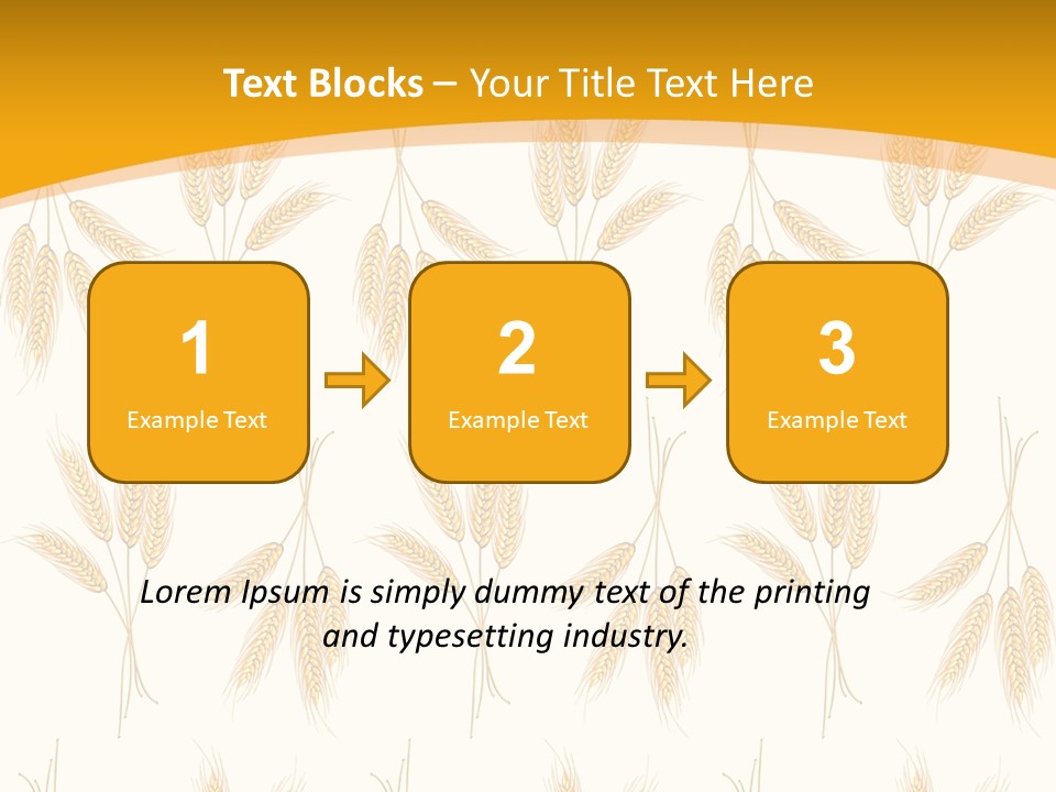 Harvesting Floral Symbol PowerPoint Template