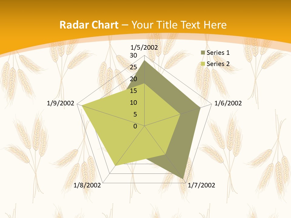 Harvesting Floral Symbol PowerPoint Template