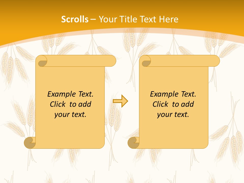 Harvesting Floral Symbol PowerPoint Template